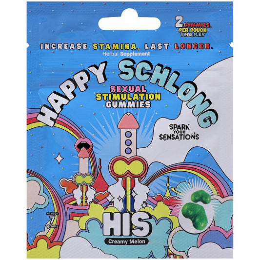 Happy Schlong (His) Sexual Stimulation Gummies (2 pack)